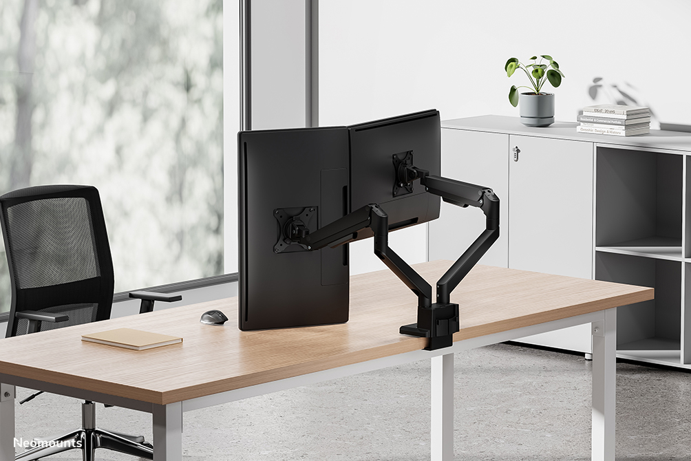 Neomounts DS70-250BL2 Monitorarm 17-32" - gasveer - Topfix - 180°-stop